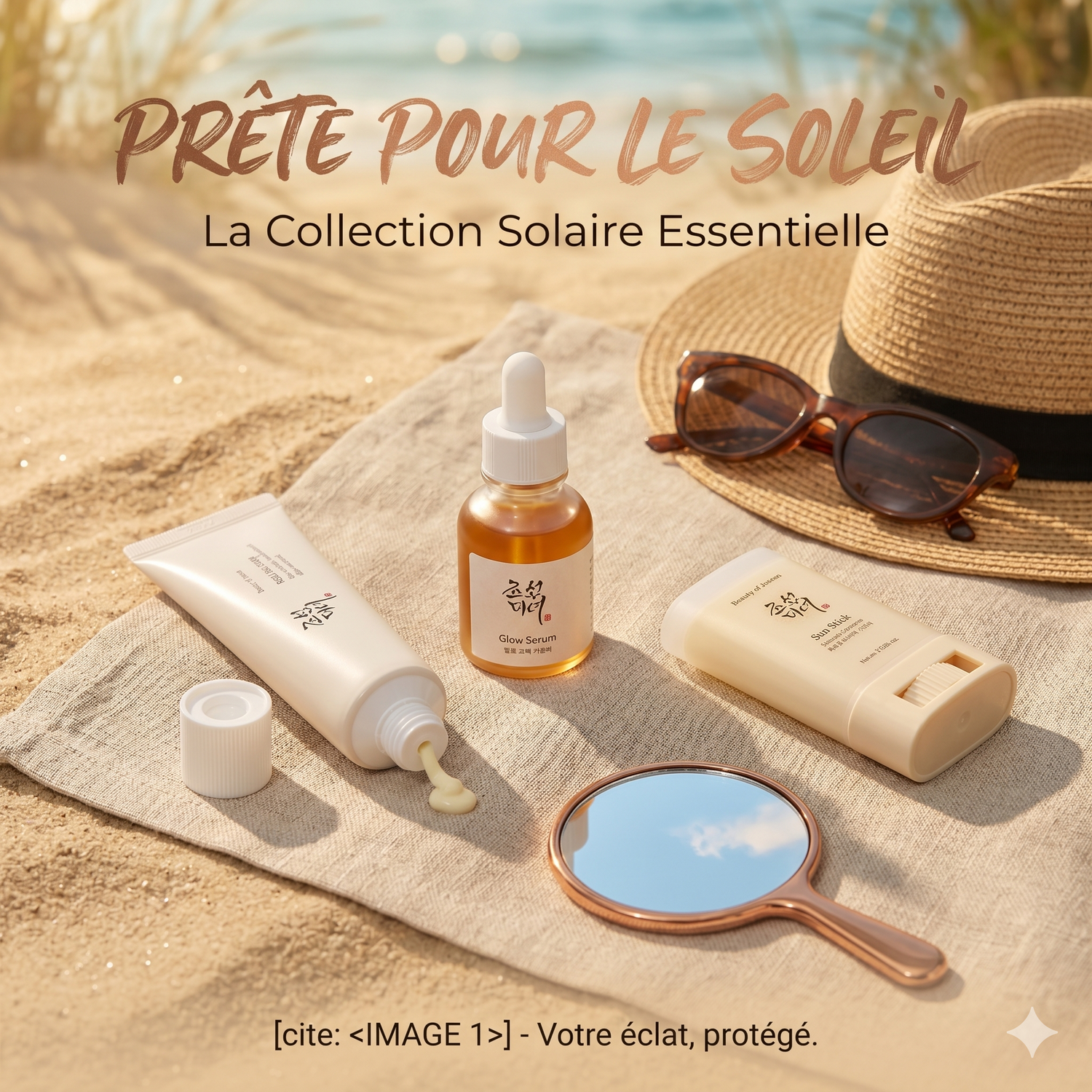 Prête pour le soleil
