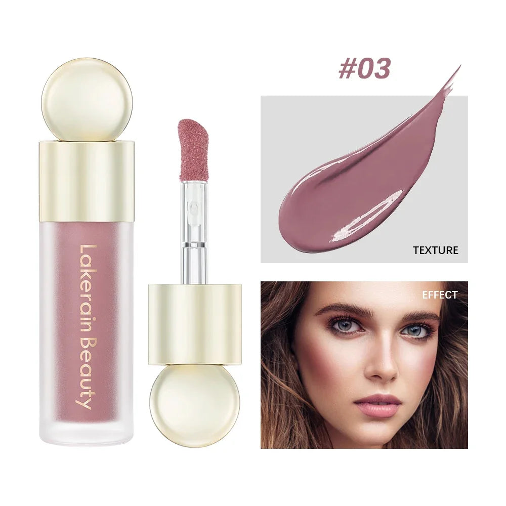 #03 blush liquide velours teinte mauve, flacon et applicateur