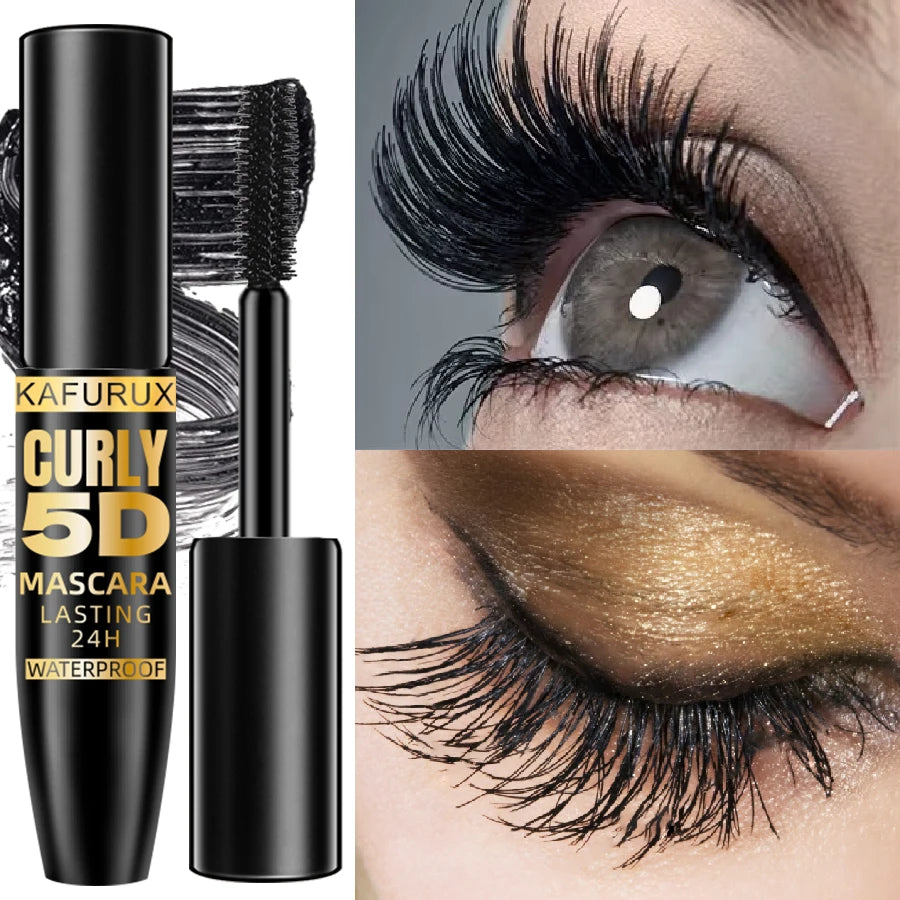 Mascara noir waterproof 5D avec brosse ; cils fournis et bien séparés