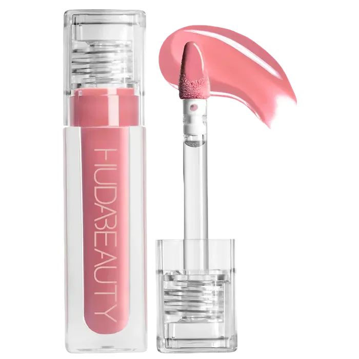 Crayon contour des lèvres liquidarity, applicateur laque rose et flacon transparent