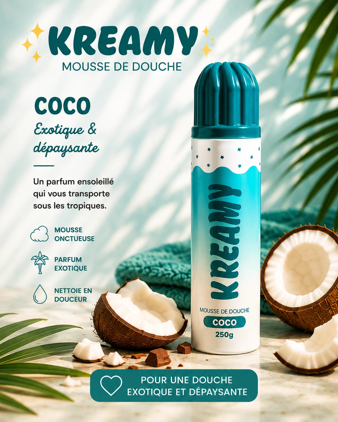 Mousse de douche Kreamy