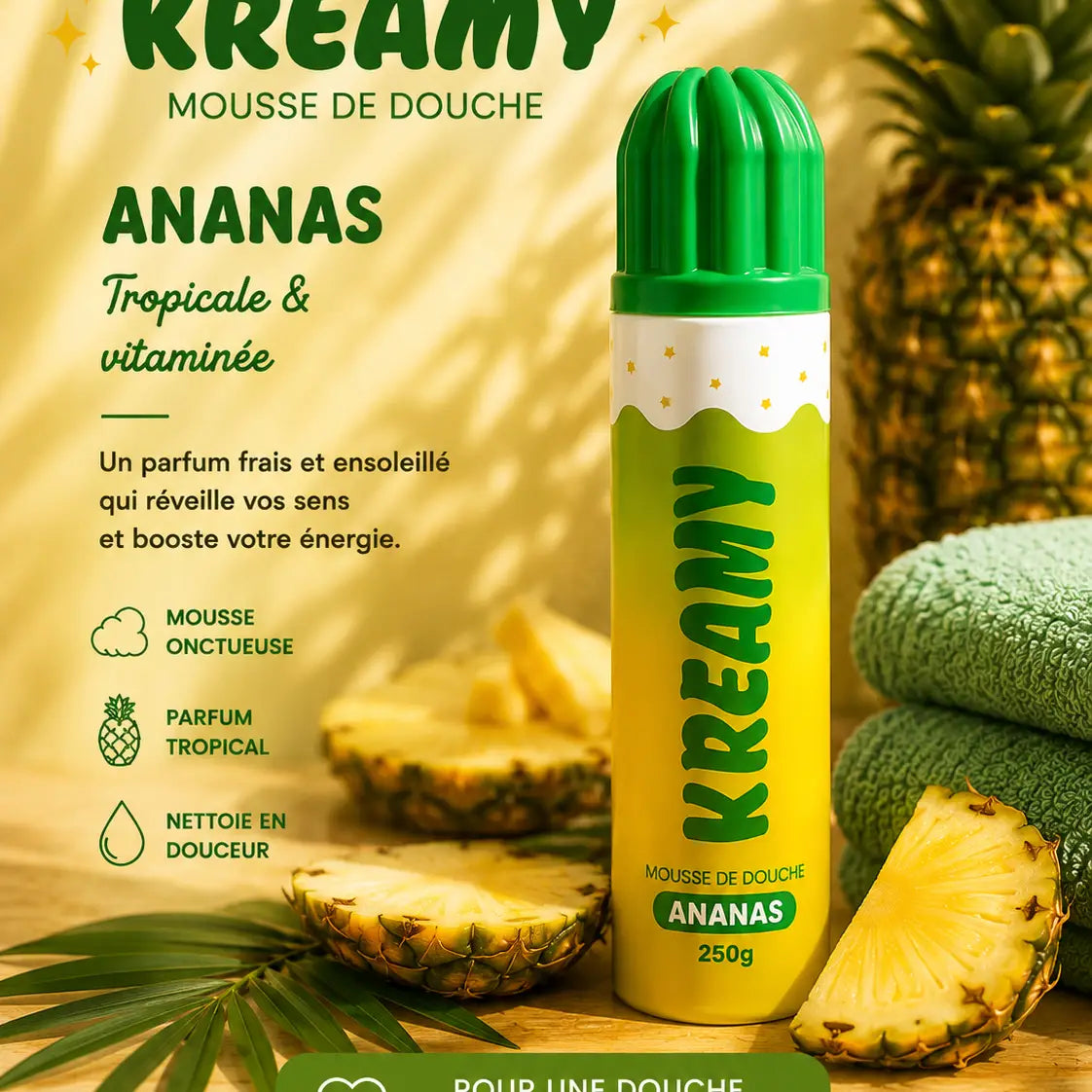 Mousse de douche Kreamy