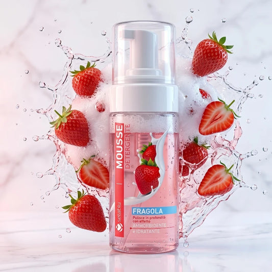 Mousse Nettoyante Visage à la Fraise