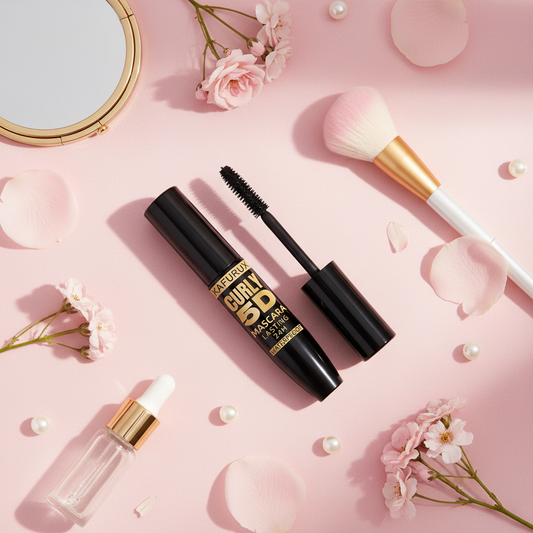 Mascara Noir Waterproof 5D – Fibres de Soie, 24h